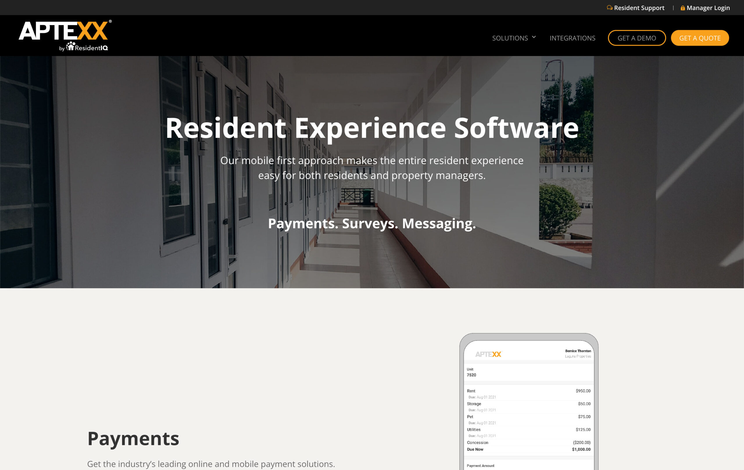Aptexx Website