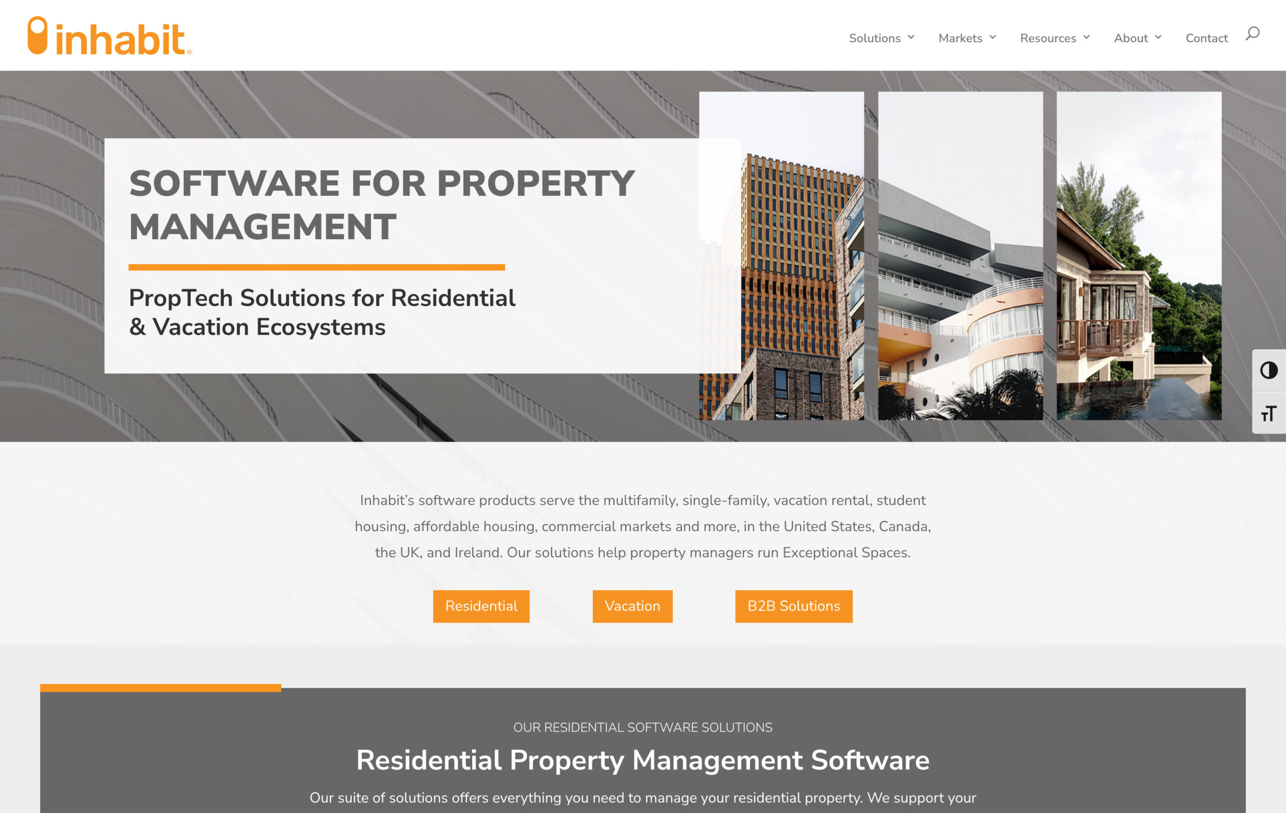 Inhabit Website